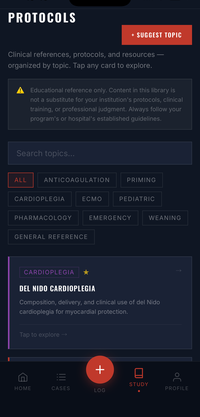 PerfPath Protocol Library — Del Nido Cardioplegia reference card